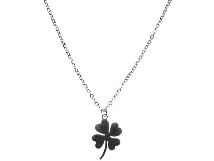 Minimalistický Glosery náhrdelník Štvorlístok, chirurgická oceľ 1,5mm