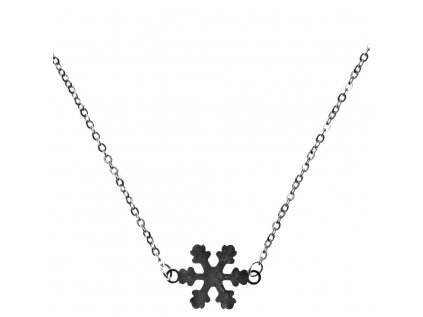 Minimalistický Glosery náhrdelník Snehová vločka, chirurgická oceľ 1,5mm
