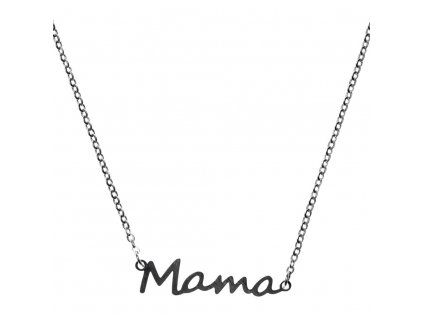Minimalistický Glosery náhrdelník s nápisom Mama, chirurgická oceľ 1,5mm