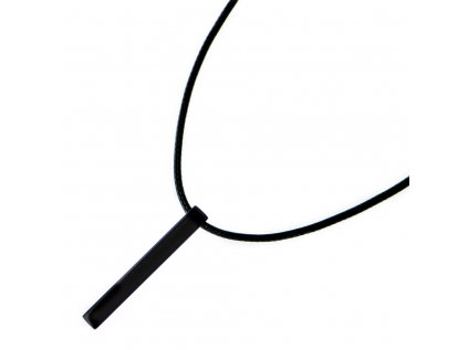 Šnúrkový Glosery náhrdelník s príveskom kváder - bez zapínania - chir. oceľ, šnúrka 1,5mm - 2,5mm