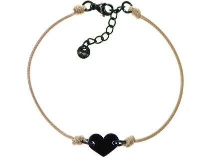 snurkovy naramok:snurkovy naramok glosery srdce chirurgicka ocel