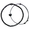 Glosery set dvoch náramkov zdobených krištáľmi od Swarovski®, šnúrka 1mm, krištále 4mm