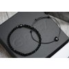 Partnerský Glosery set dvoch náramkov zdobených krištáľmi od Swarovski®, šnúrka 1mm, krištále 4mm
