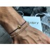 Partnerský Glosery set dvoch náramkov zdobených krištáľmi od Swarovski®, šnúrka 1mm, krištále 4mm