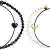 Partnerský Glosery set dvoch náramkov zdobených krištáľmi od Swarovski®, šnúrka 1mm, krištále 4mm