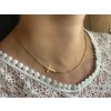 Minimalistický Glosery náhrdelník s krížikom, chirurgická oceľ 1,5mm