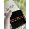 Luxusný set dvoch Glosery náramkov Nekonečno ∞ a krištále od Swarovski® 4mm, chirurgická oceľ, šnúrka 1mm