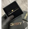 Luxusný set dvoch Glosery náramkov Srdiečko s iniciálami a krištále od Swarovski® 3mm, chirurgická oceľ, šnúrka 1mm