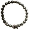zirkonovy buddha a stoper leskly cierny achat a hematit 8mm