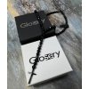 Luxusný Glosery náhrdelník v tvare ruženca s krížikom a disko guľami, kamene 4-8mm