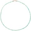 Dámsky minimalistický náhrdelník Glosery z modrého amazonitu, fazetované kamene 3mm