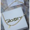 Luxusný minimalistický Glosery náhrdelník s iniciálou od A-Z, krištále 3-4mm