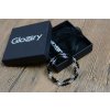 Glosery wrap náramok zdobený krištáľmi Swarovski®, korálky z chirurgickej ocele, lesklý čierny achát 4mm