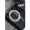 Glosery wrap náramok, ruženín 6mm