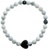 Glosery náramok s lesknúcim krištáľom od Swarovski®, howlite 6mm