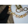 Glosery náramok s lesknucími krištáľmi od Swarovski®, howlite 6-8mm
