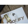 Glosery náramok s lesknucími krištáľmi od Swarovski®, howlite 6-8mm