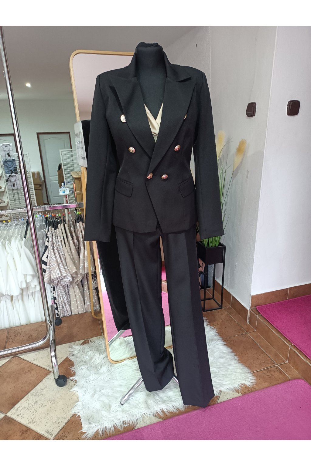 Komplet sako a kalhoty černý