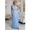 662 1 elegancka sukienka wieczorowa maxi halter z tiulem i wiazaniem w talii blekitna 20696