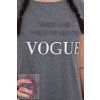 Šedé šaty Vogue