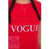 Červené šaty Vogue