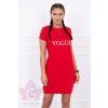 Červené šaty Vogue