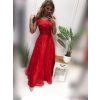 Dlhé červené spoločenské šaty