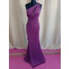Dlhé spoločenské purpurové priliehavé šaty