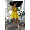 Žlté šaty na tenké ramienka