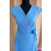 Zavinovacie blankytne modré šaty