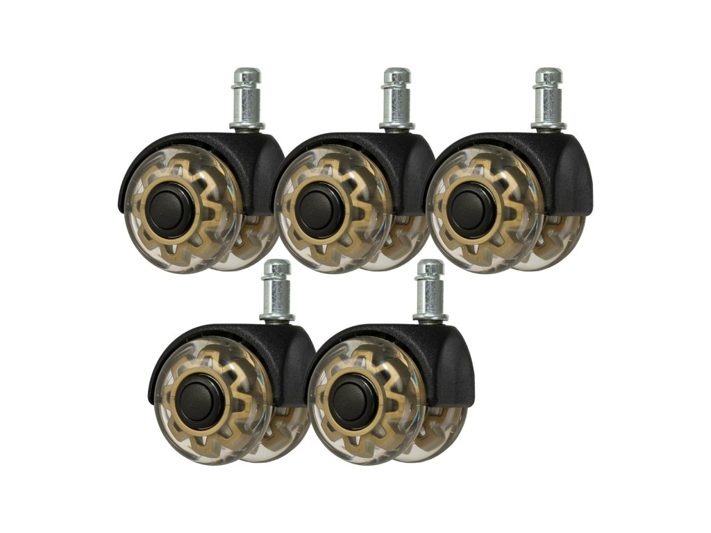 Roll Speed Duo stláčacie kolieska na stoličku sada 5 kusov