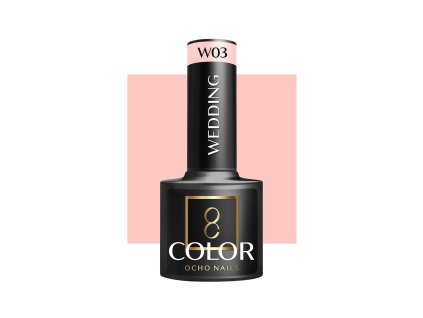 OCHO NAILS Hybridný lak na nechty svadobný W03 -5 g