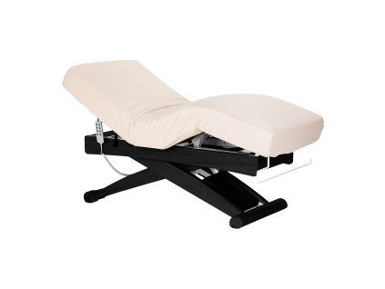SPA ležadlo Sillon Siesta krémové s čiernym podstavcom