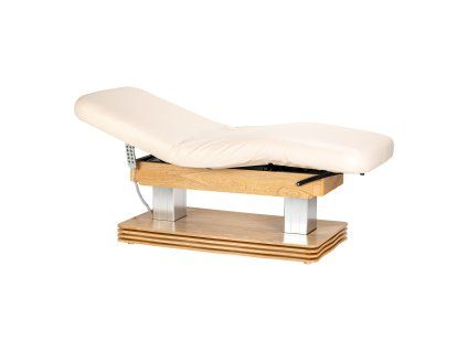 Lehátko SPA Sillon Comfort krémové so svetlohnedým podstavcom