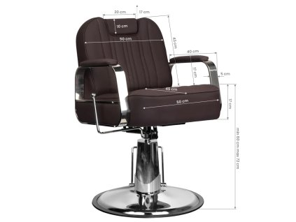 Kadernícka stolička Gabbiano brown stern