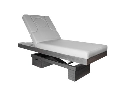 Spa kozmetické lôžko azzurro wood 815b vyhrievané svetlo sivé