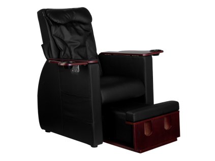 Spa kreslo na pedikúru s masážou chrbta azzurro 101 čierne