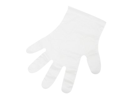 Jednorazové fóliové rukavice 100 ks. 6G 26X24 štandardné