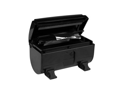 Čierny holičský dávkovač alu fólie