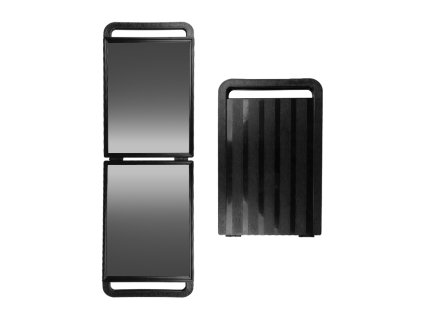 Dvojité skladacie kadernícke zrkadlo