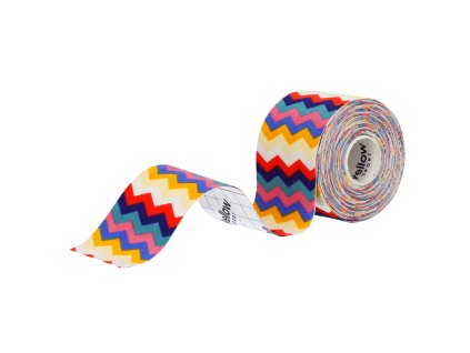 yellowtape 5cm teczowy zygzak fala 1