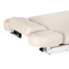 SPA ležadlo Sillon Relax krémové s čiernym podstavcom