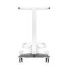 Comfort pedicure tray on wheels with lift function