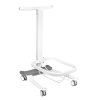 Comfort pedicure tray on wheels with lift function