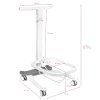 Comfort pedicure tray on wheels with lift function