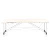 Folding massage table, aluminum comfort, 2-section cream