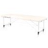 Folding massage table, aluminum comfort, 2-section cream