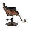 Kadernícke kreslo Gabbiano Florencja Black & Walnut