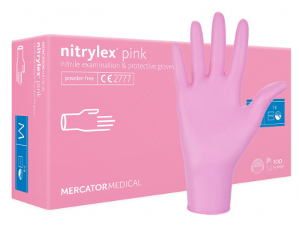58111 nitrilove rukavice pink