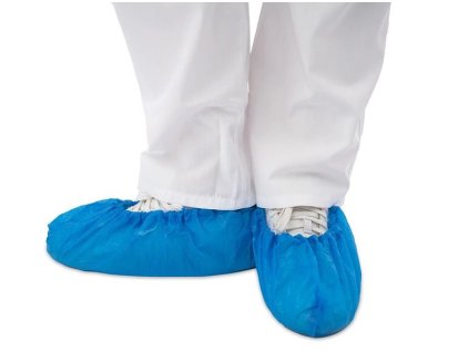 navlek na obuv cpe 43 x 15 cm 20 mi 100ks modry 1